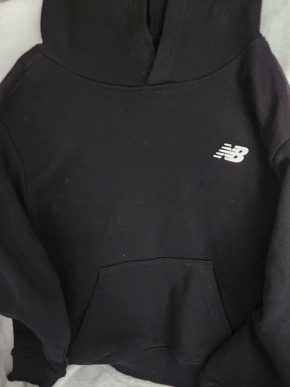 New Balance Kids Black Hoodie Sweater